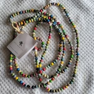Noonday Dainty paper bead necklace